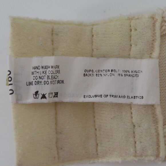 Bali 40C 0180 Full Coverage Ivory Embroidered Flowers Underwire Bra No Padding - Picture 11 of 13